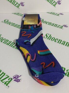 Headgear Classics Socks MTV Music Television Blue Mens Size 5 - 8
